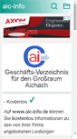 Mobile Screenshot of aic-info.de